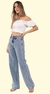 Calça Wide Leg Básica Jeans Feminina - 13.42.0001 na internet