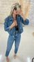 Jaqueta Lapela Transpassada Jeans Feminino 011.28.0021 - comprar online