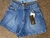 Shorts Com Pregas Jeans Feminino - 05.29.0001