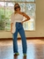 Calça Wide Leg Patchwork Jeans Feminina - 13.42.0042 - loja online
