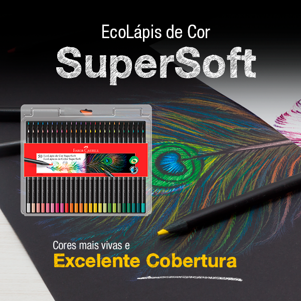Lápis de Cor 50 Cores - SuperSoft Faber-Castell