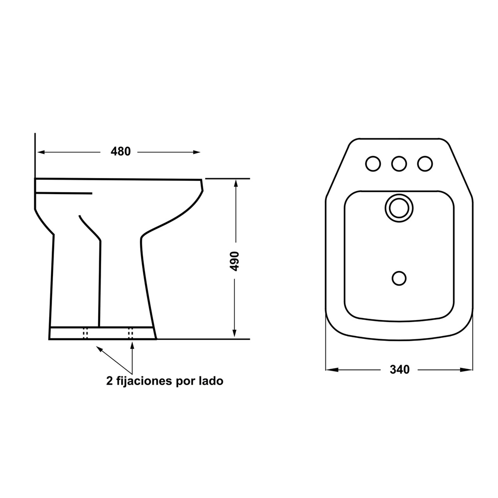 Sanitarios Altos Bano Discapacitados Inodoro Mochila Bidet
