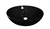 Bacha Agus Negra Brillante redonda 34x11 cm Daccord Bach0loz 08 02
