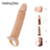 Capa Peniana Aumenta 5cm Com Vibrador Pênis Camisinha Reutilizável Texturizada