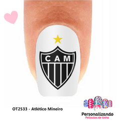 Adesivos/Películas para decorações de unhas - OT2533 (Time: Atlético Mineiro)