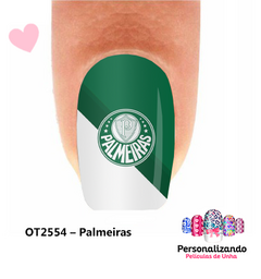 Adesivos/Películas para decorações de unhas - OT2554 (Time: Palmeiras)