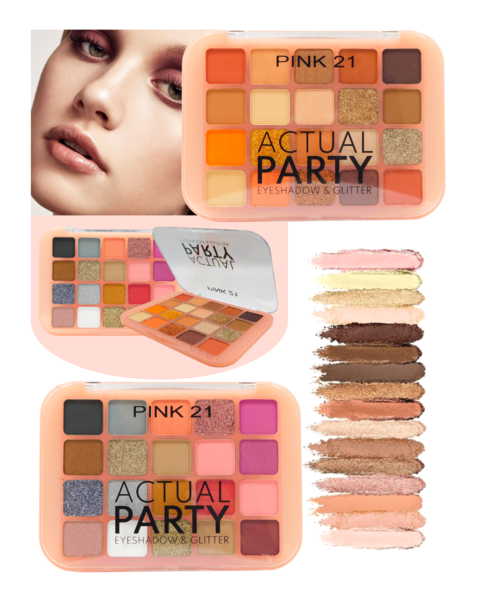 Paleta de Sombras para Ojos + Glitter Actual Party