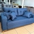 SOFA BEATRIZ C/ ALMOFADAS 2M LUXO - TEC 5034-LINHO AZUL na internet