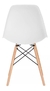 Cadeira Charles Eames Eiffel Branca Base Madeira Sala Cozinha Jantar - comprar online