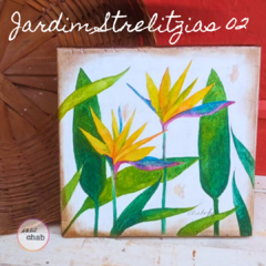 Quadro Jardim Strelitzias 02