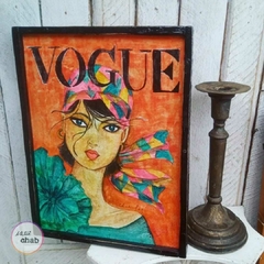 Quadro Vogue Rouge - Atelie Chab - Produtos exclusivos com design e elegância