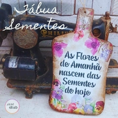 Tábua Decorativa Sementes