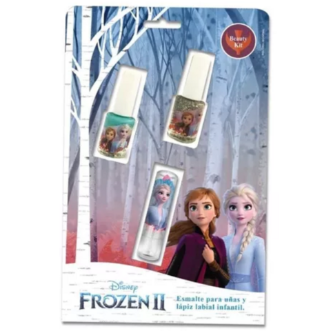 Set 2 Esmaltes + 1 Lapiz Labial En Blister Frozen II (95453)