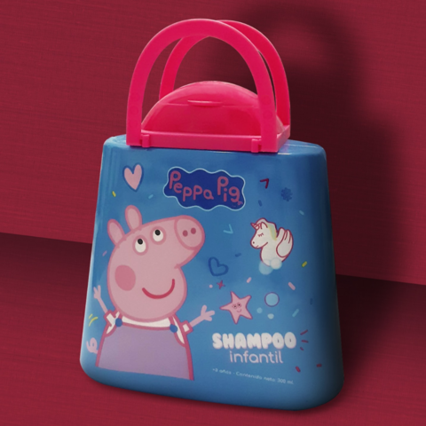 Shampoo infantil en carterita Peppa Pig x 300 ml