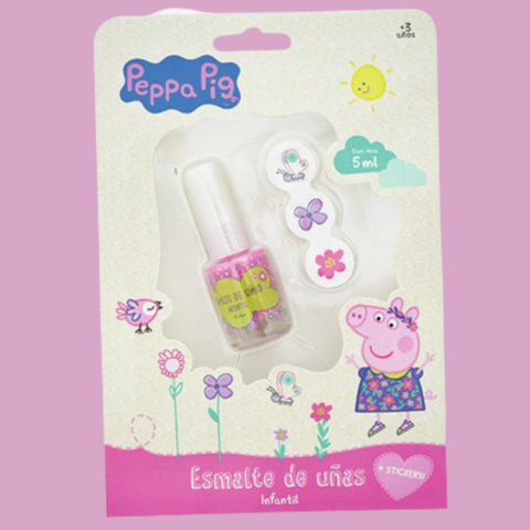 Esmalte + Stickers en blíster Peppa Pig (97297)