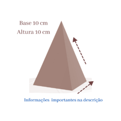 Orgonite pirâmide 10x10