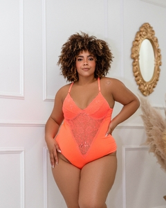 Body Plus Size Rendado Sem Bojo com Aro - loja online