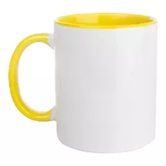 Caneca Mecolour com Alça e Interior Amarela