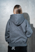 "Eiffel" Zip hoodie gris metal en internet