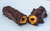 Tubete de wafer coberto com chocolate 63% cacau com pedaços de laranja cristalizada e nibs de cacau chocolate vegano 30g - comprar online