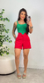 Short Alfaiataria Luana - Vermelho