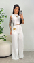 Conjunto Alfaiataria Stella - Branco - Puro Estilo Moda Feminina