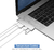 Purgo - Mini Adaptador Hub USB C (5 en 2) - Silver - tienda online