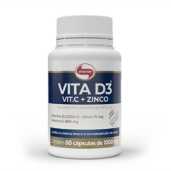 VITA D3 + C + ZINCO 60CPS 1000MG VITAFOR