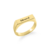 Anel Afeto Personalizado | Prata 950 folheado a ouro 18K - comprar online