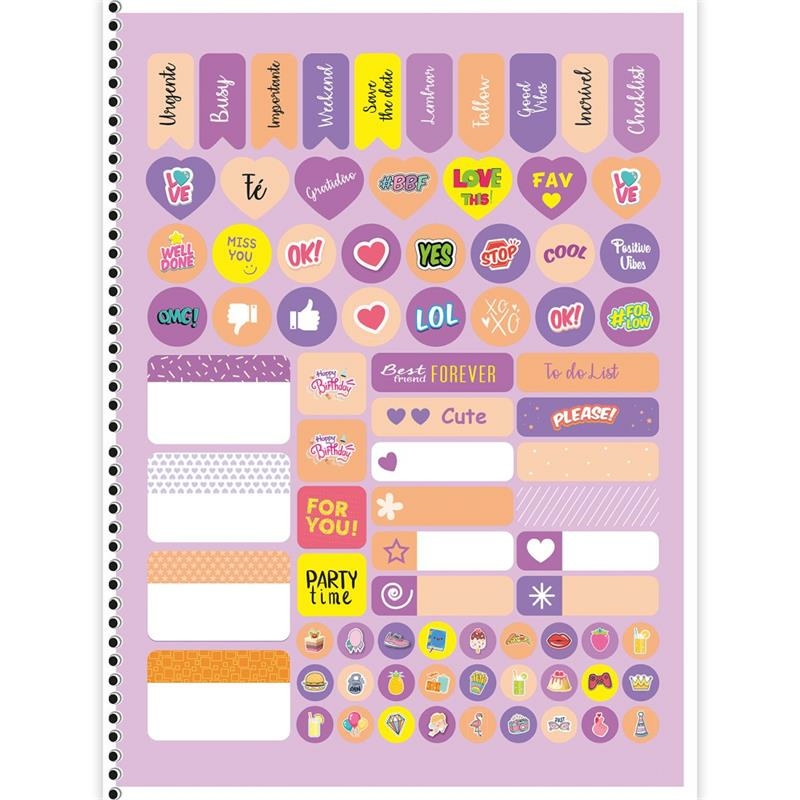 AGENDA PERMAMENTE GRANDE, KAWAII COOL, PAPERCOLLOR