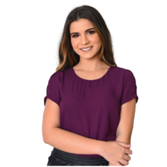 Blusa Sarah em Crepe GGT - Leveza e Feminilidade com Detalhes Delicados na internet