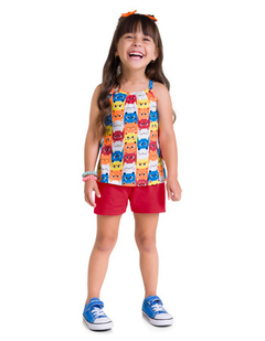 Conjunto Infantil Kyly Gatinhos