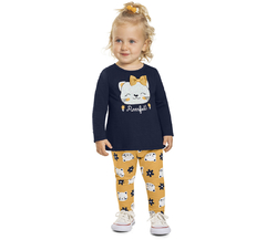 Conjunto Infantil Baby Kyly Gatinha - comprar online