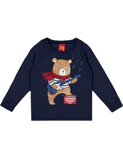 Camiseta Urso Guitarrista Infantil Kyly na internet