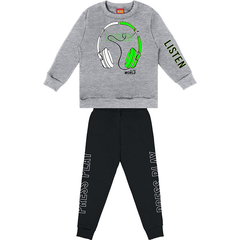 Conjunto Infantil Phone Masculino Casaco + Calça Kyly - Lilipa kids roupa infantil