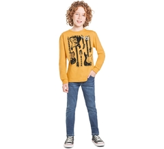 Camiseta Infantil Masculina Kyly Guitarra