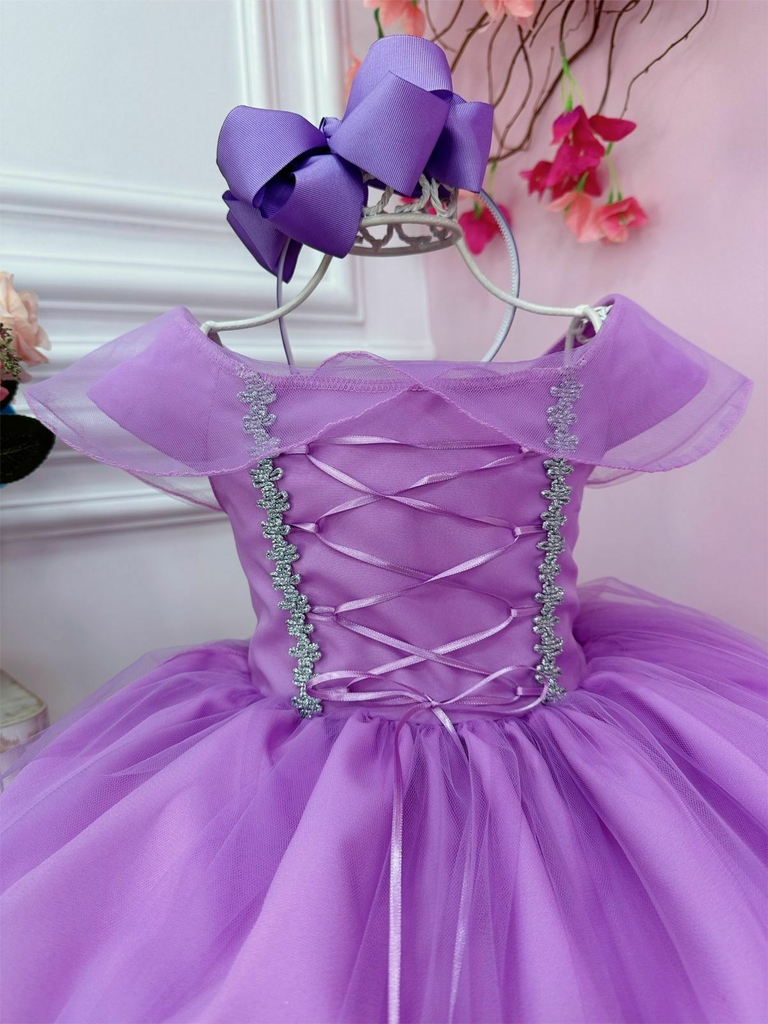 Vestido Infantil Temáticos da Gigi Princesa Sofia