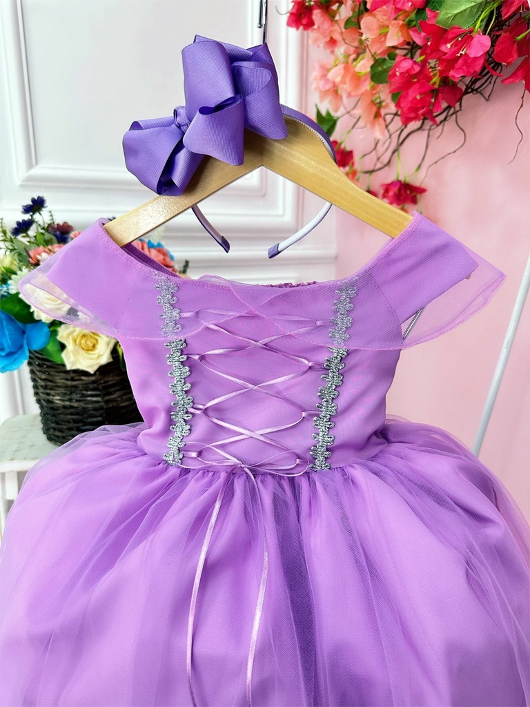 Vestido infantil tema Princesa Sofia