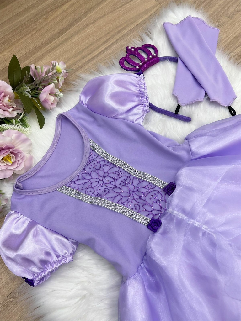 Vestido Princesa Sofia Disney - 2 a 10 Anos – O Mundo da Nuvem