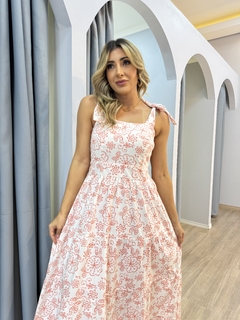 Vestido longo Juliana tricoline na internet