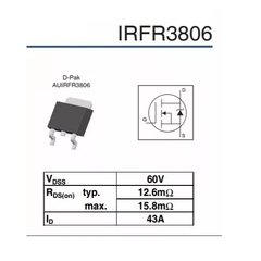 Transistor IRFR3806 * IRFR 3806 - comprar online