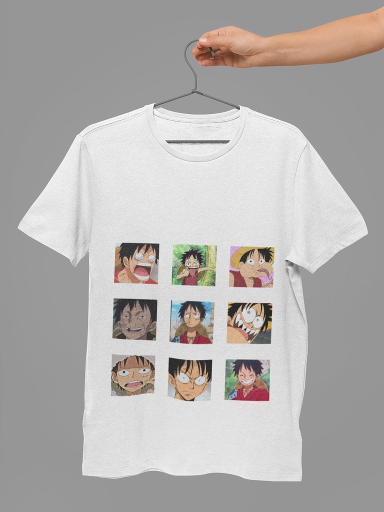 Camiseta T-shirt Anime One Piece Luffy - Branco