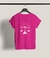 Camiseta babylook rosa pink com estampa do signo de libra