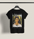 Camisetas Baby Look Preta masculino e feminino (Unissex)  - Frida Kahlo - Pintora mexicana conhecida por seus  autorretratos de inspiração surrealista e por suas fotografias  - Tamanhos P,M,G,GG,XGG,G1,G2,G3,G4 - Lacraste Oficial