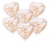 Set Globos Confetti Corazon Rose Gold x 6