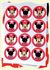 Stickers Minnie x 12