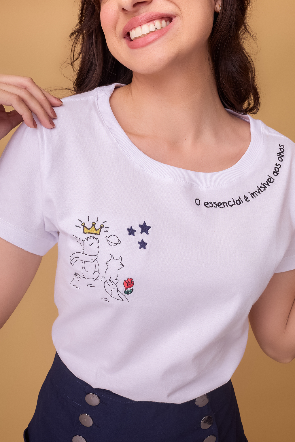 T-SHIRT PEQUENO PRINCIPE PASSAROS - BRANCO, Atacado Tshirt