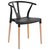 Silla Wishbone Plastico / Madera (Negra)