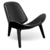 Sillón Carl Hansen (Eco. Cuero Negro Total)