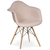 Sillón Eames DAW Tapizado (Beige)